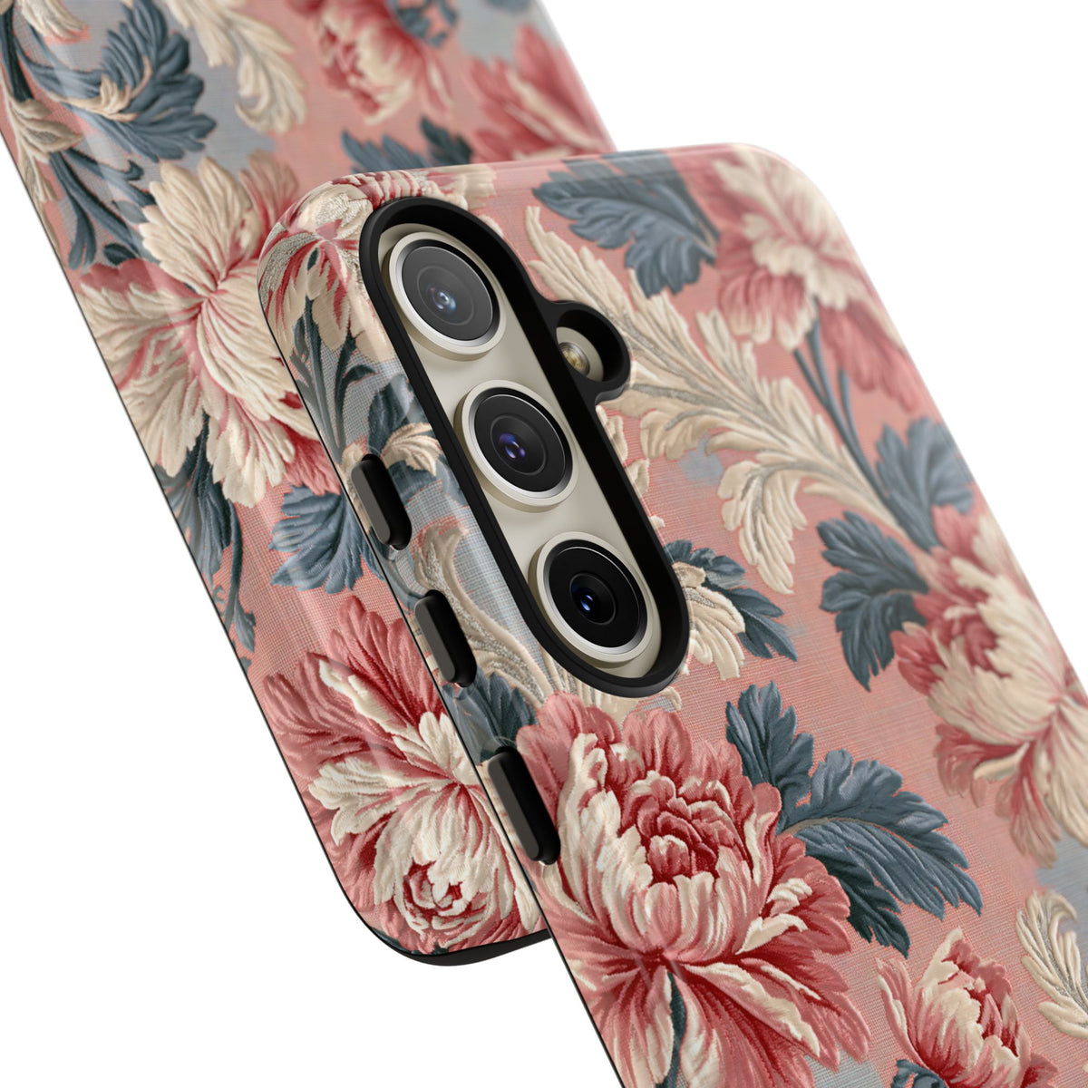 Blush Peony Jacquard · Tough Phone Case for Samsung · Pink