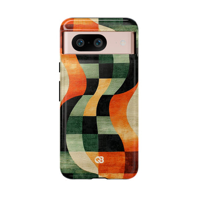 Burnt Orange Curve · Tough Phone Case for Google Pixel