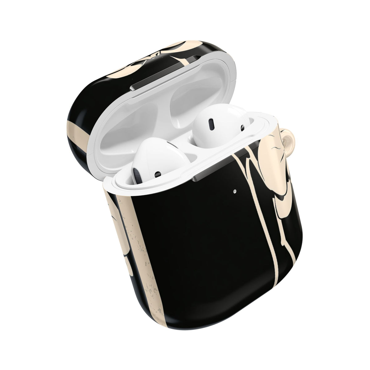 Nocturne Orchid · Hard Case for AirPods & AirPods Pro · Black