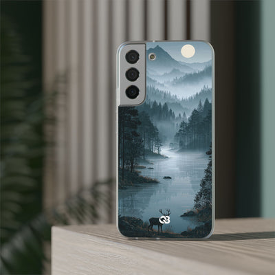 Silent Nordic Fjord · Lite Phone Case for Samsung · Blue
