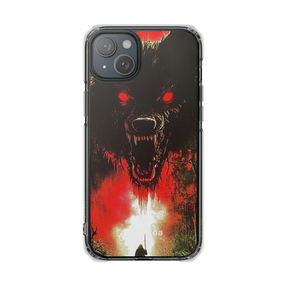 Crimson Wolf iPhone 15 Plus Cover - Impact