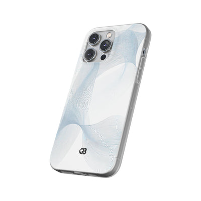 Glacial Contour Waves · Lite Phone Case for iPhone ·  White