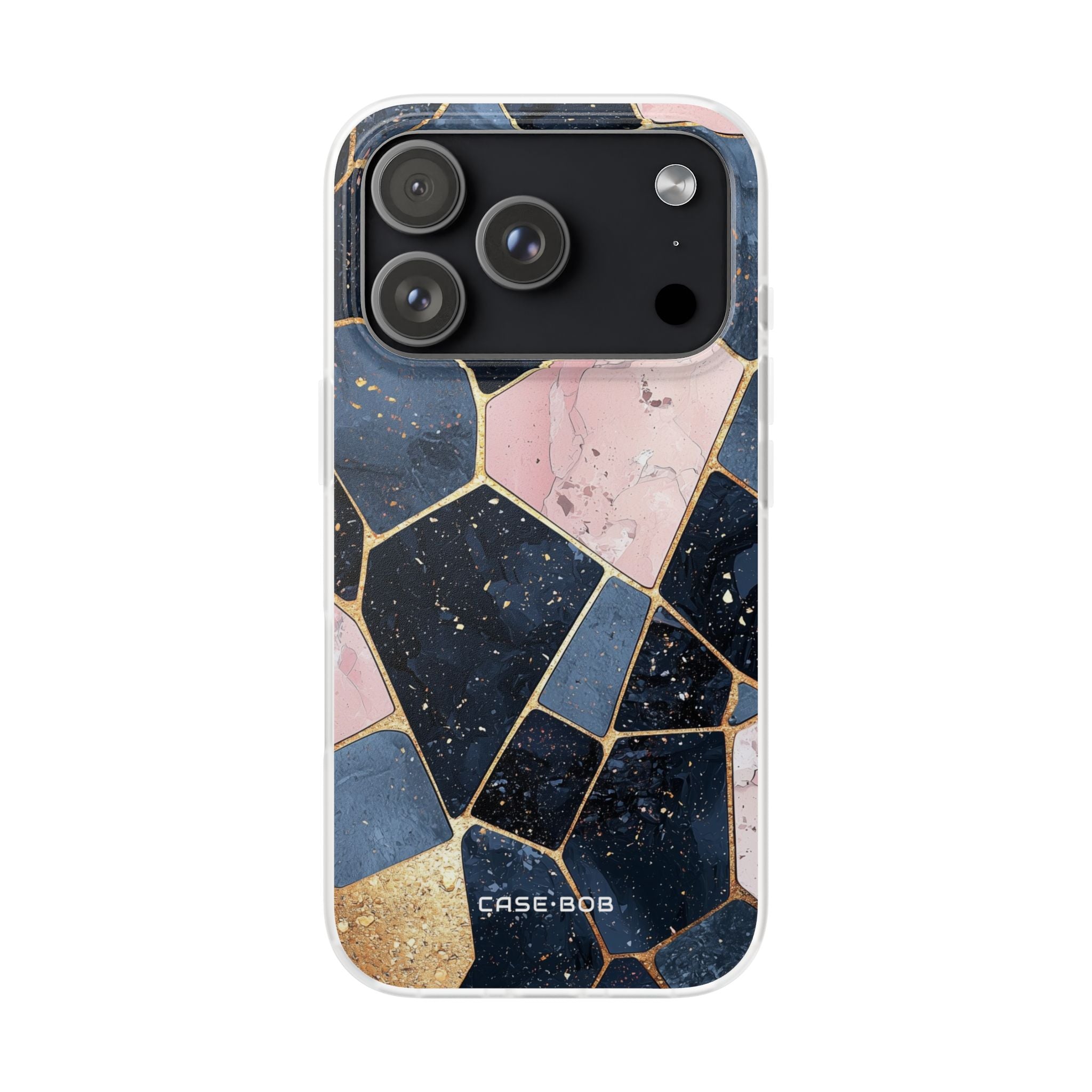 Golden Mosaic iPhone 17 Pro Case - Soft - CASE•BOB