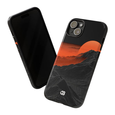 Solar Ridge Mesh · Tough Phone Case for iPhone · Black