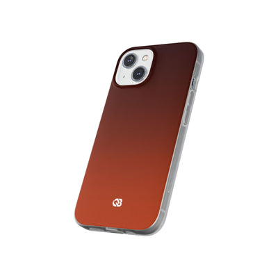 Orange Lite Phone Case for iPhone - Obsidian Ember Fade