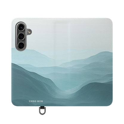 Teal Ridge Layers - Samsung S24 Case - Wallet