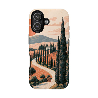Orange Tough Phone Case for iPhone - Terracotta Ridge Trail