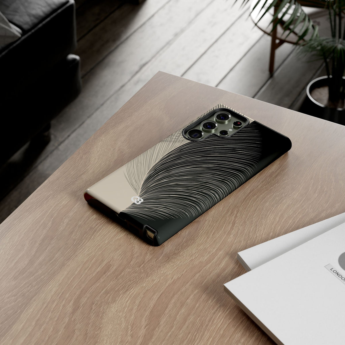 Minimal Frond Study · Tough Phone Case for Samsung · Black