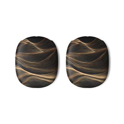 Gilded Ridge Lines · Hard Case for AirPods Max · Black