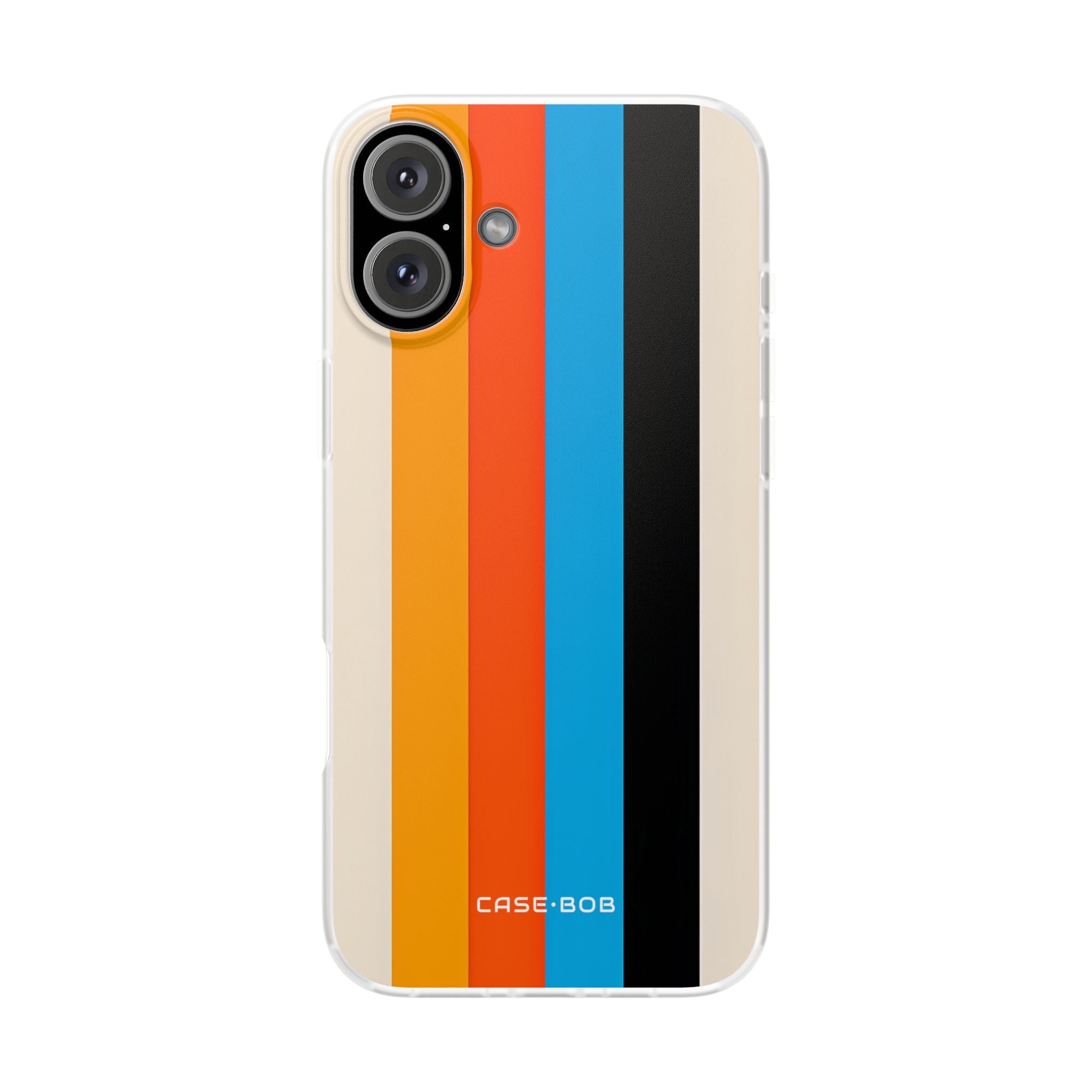 Lebendige Streifen Harmonie iPhone 16 Plus Case - Soft