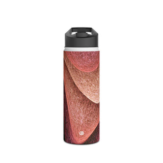 Rose Contour Waves · Insulated Water Bottle · Pink