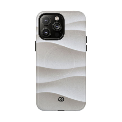 Sculpted Dune Relief · Tough 2.0 Magnetic Phone Case for iPhone · White