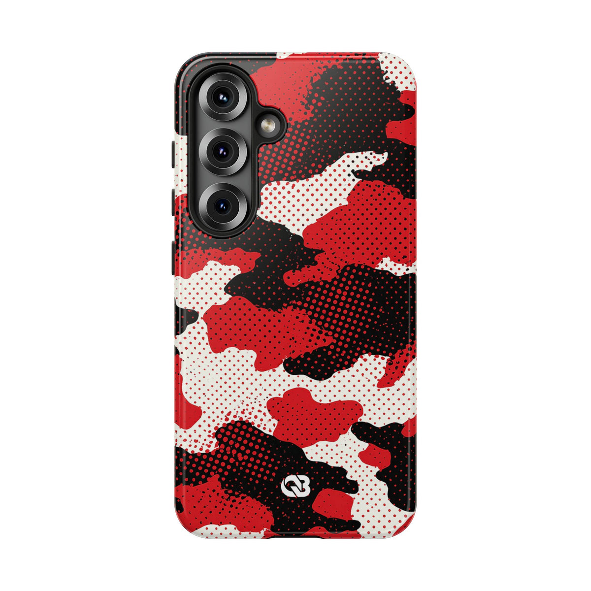 Crimson Halftone Camo · Tough Phone Case for Samsung · Red