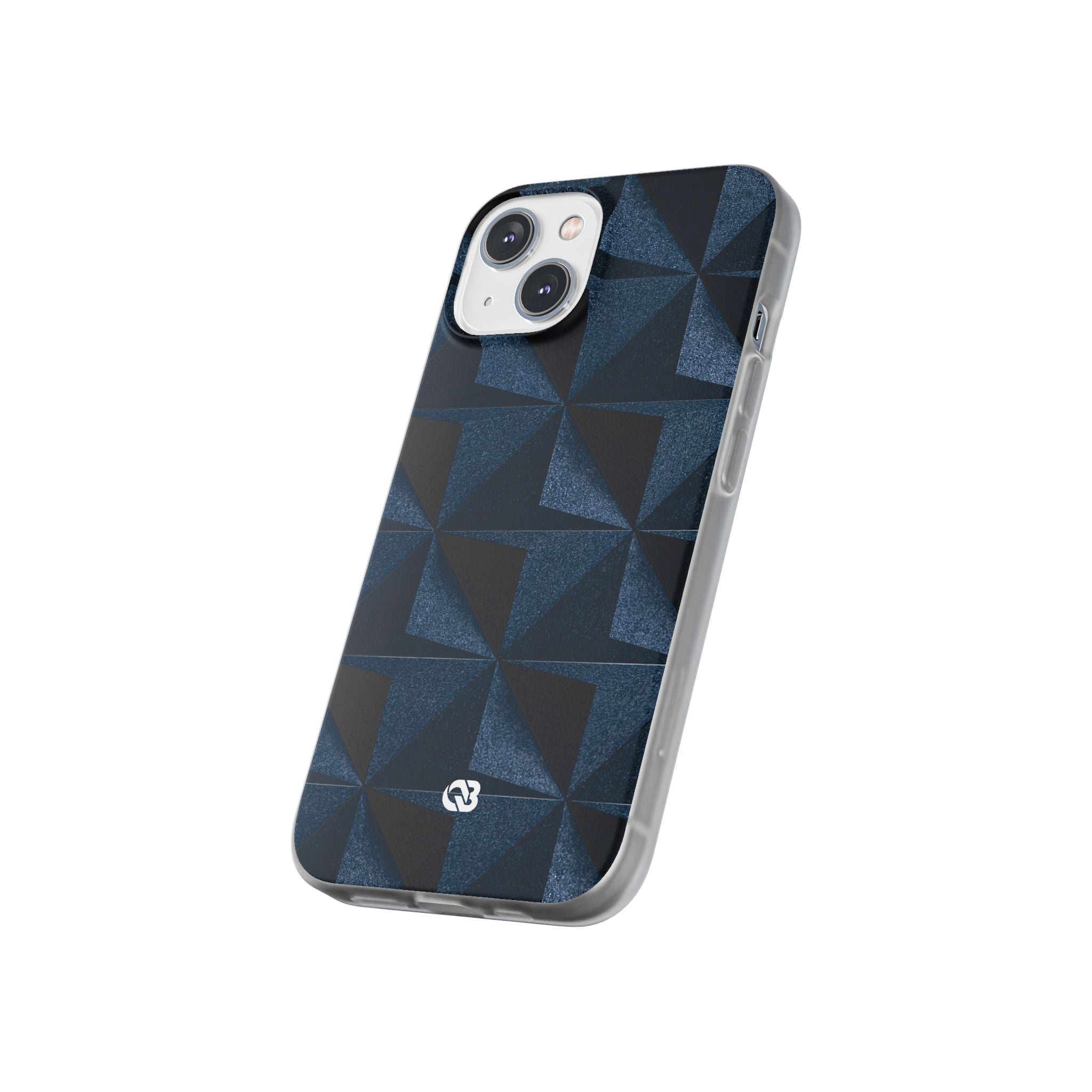 Blue Lite Phone Case for iPhone - Indigo Basalt Facets