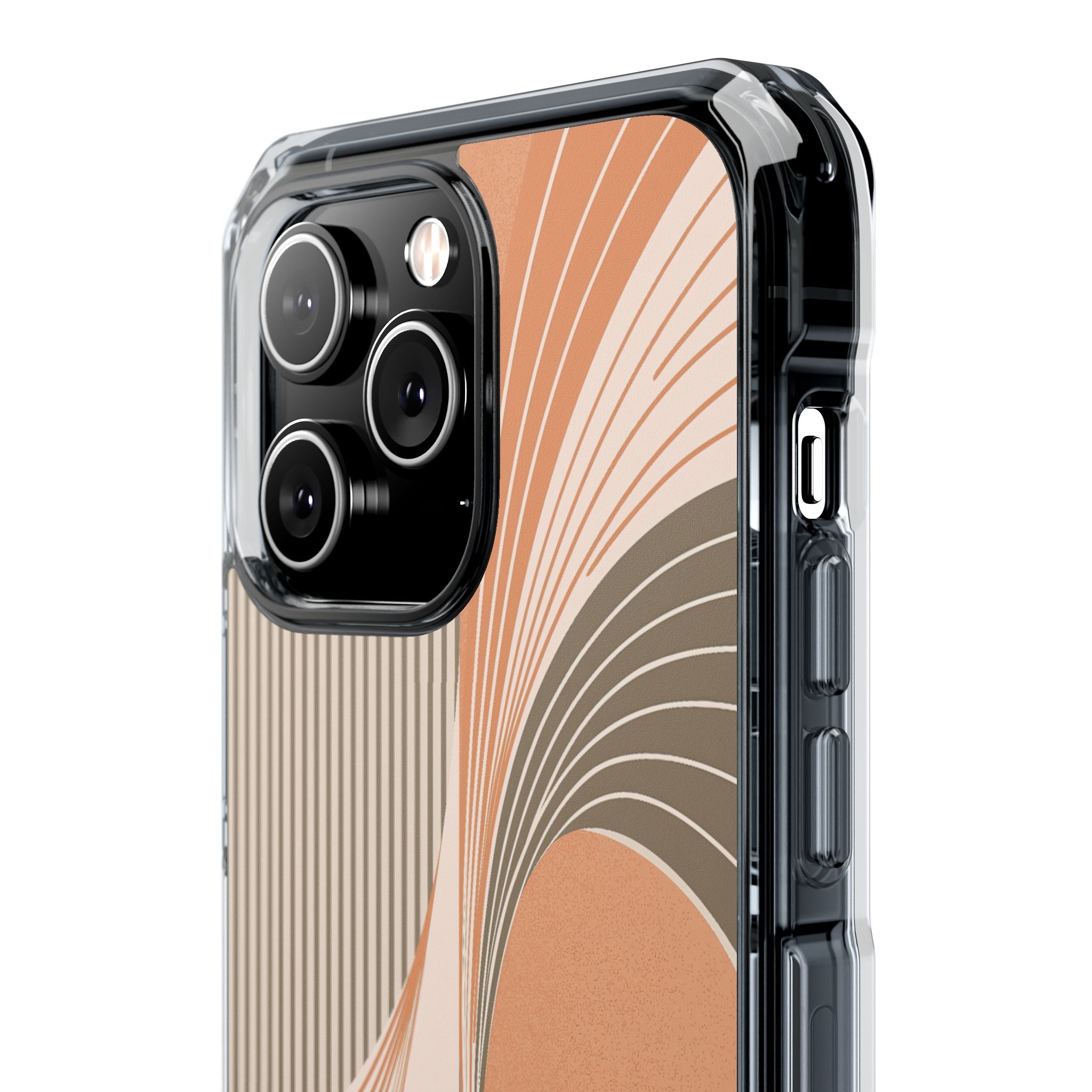 Orange Impact MagSafe Phone Case for iPhone - Desert Arc Horizon