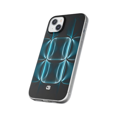Translucent Cyber Grid · Lite Phone Case for iPhone ·  Teal