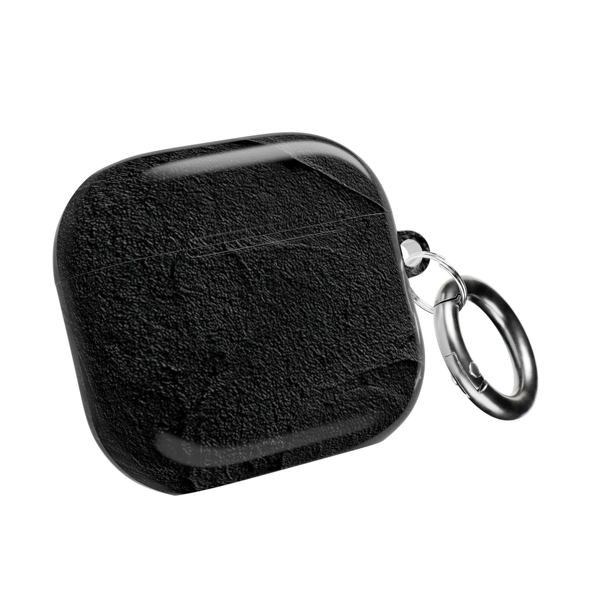 Obsidian Stucco Relief · Hard Case for AirPods & AirPods Pro · Black