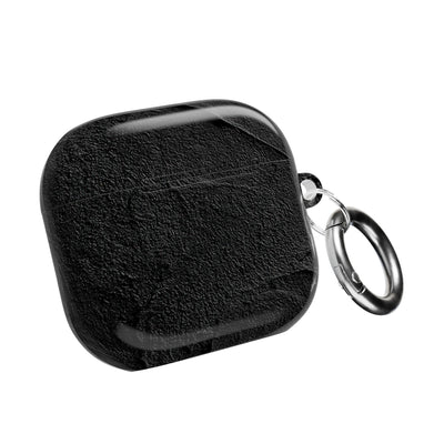 Obsidian Stucco Relief · Hard Case for AirPods & AirPods Pro · Black