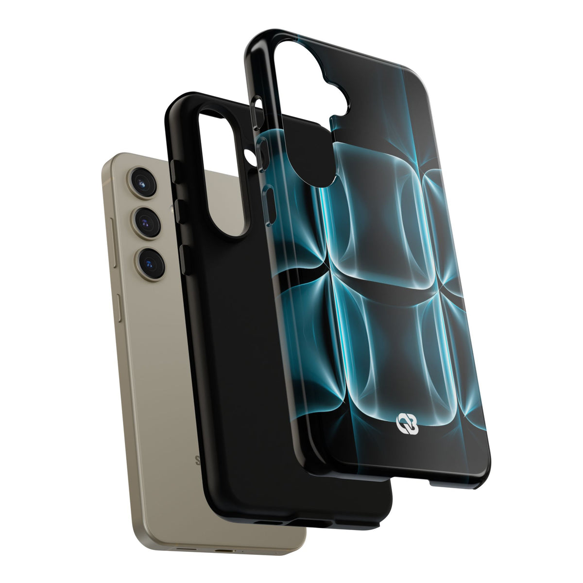 Cyan Core Matrix · Tough Phone Case for Samsung · Blue