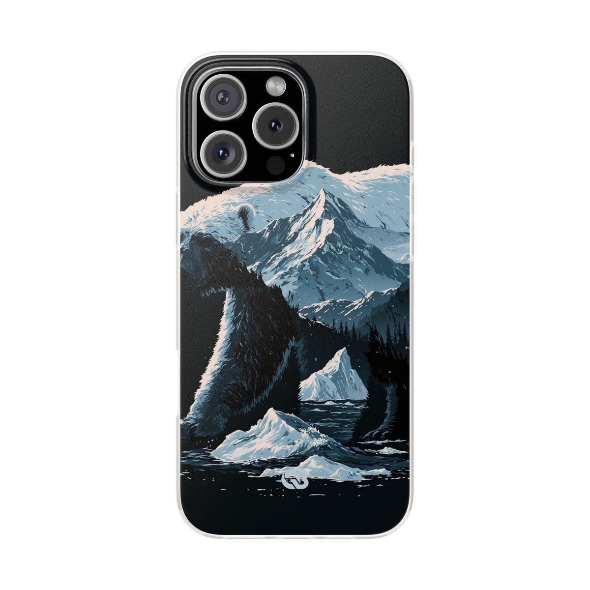 Nordic Arctic Bear · Lite Phone Case for iPhone ·  Black