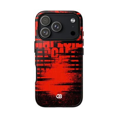 Crimson Redaction · Tough Phone Case for iPhone · Black