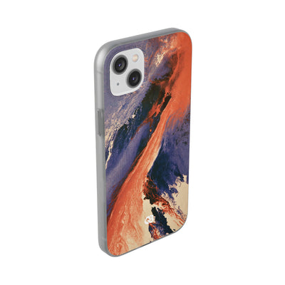Solar Aura Drift · Lite Phone Case for iPhone ·  Orange