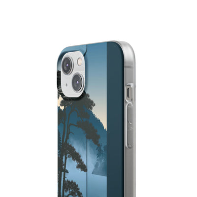 Blue Lite Phone Case for iPhone - Kyoto Mist Pine