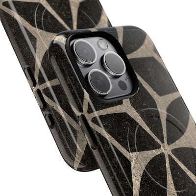 Concrete Mosaic Star · Tough 2.0 Magnetic Phone Case for iPhone · Black