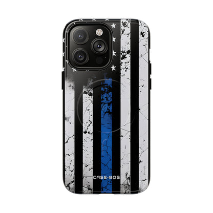 Blue Stripe Flag iPhone 14 Pro Max Case - Tough+