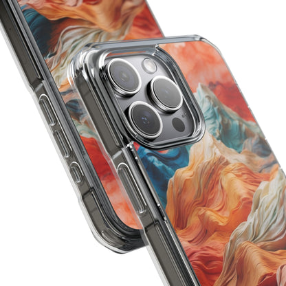 Fabric Peaks Cream iPhone 15 Pro Max Case - Impact