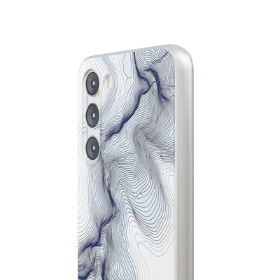 White Lite Phone Case for Samsung - Nordic Ridge Topo