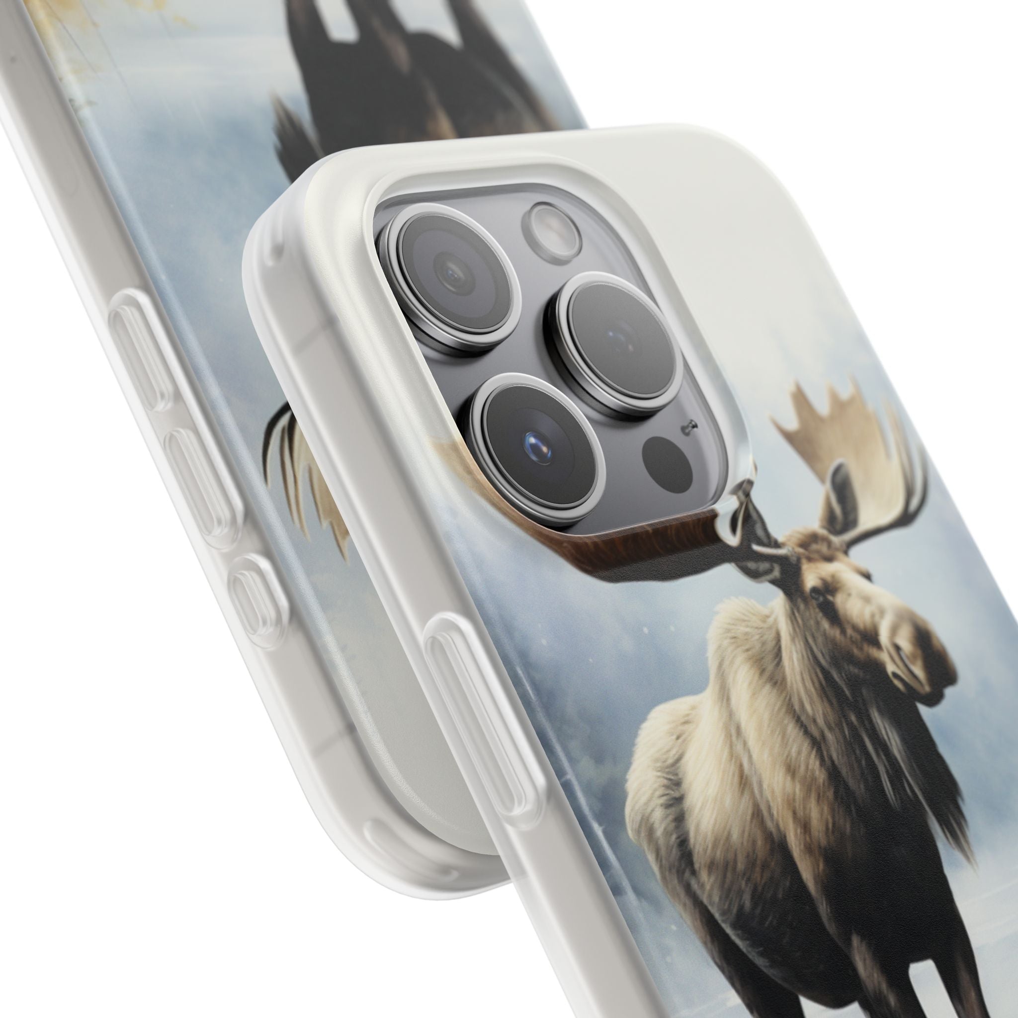Moose Reflection iPhone 15 Pro Case - Soft