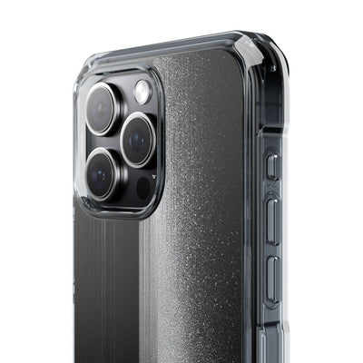 Black Impact MagSafe Phone Case for iPhone - Brutalist Pixel Monolith
