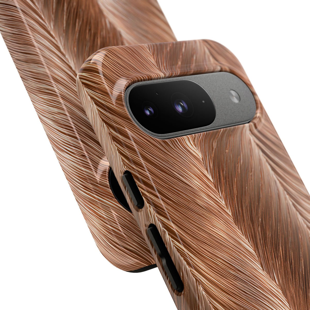 Rose Gold Weave · Tough Phone Case for Pixel ·  Brown