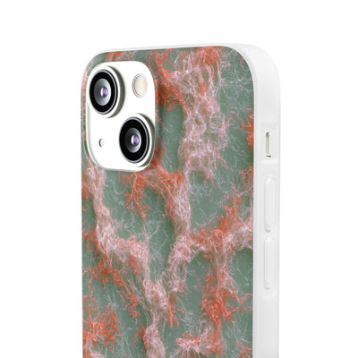 Coral Pixel Matrix · Lite Phone Case for iPhone ·  Green