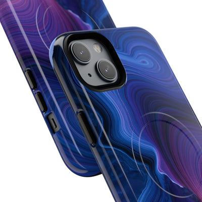Radiant Strata · Tough 2.0 Magnetic Phone Case for iPhone · Blue