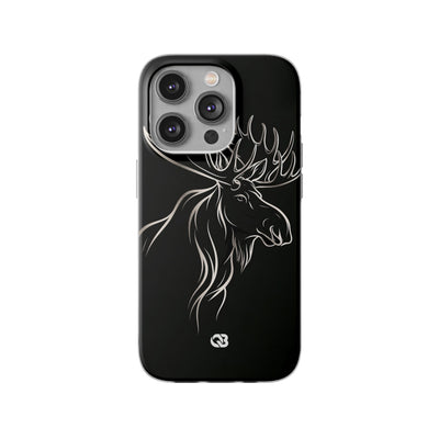 Nordic Moose Contour · Lite Phone Case for iPhone ·  Black