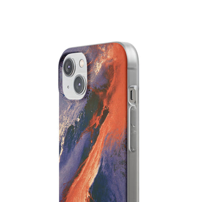 Solar Aura Drift · Lite Phone Case for iPhone ·  Orange