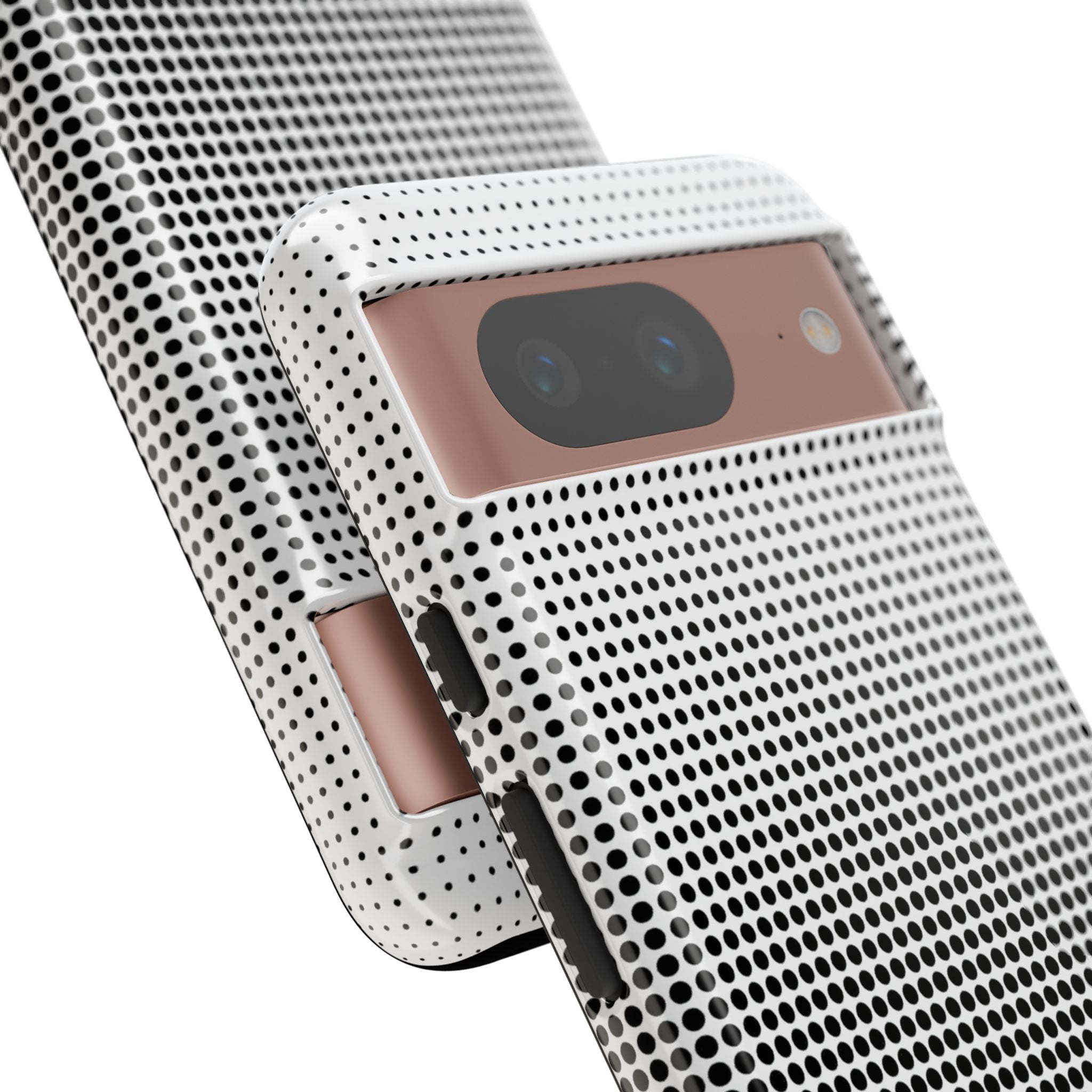 Black Tough Phone Case for Google Pixel - Obsidian Halftone Flux
