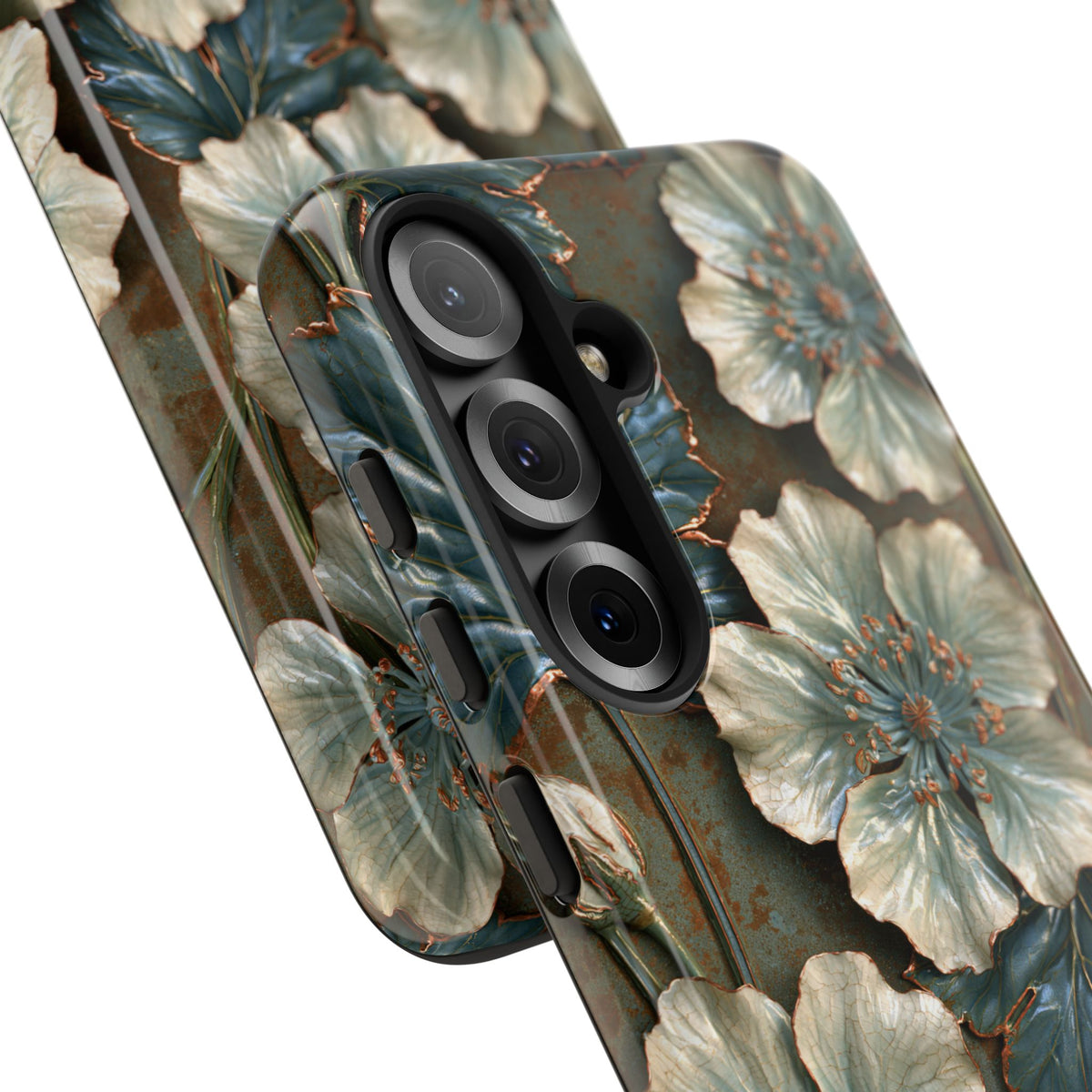 Gilded Blossom Reverie · Tough Phone Case for Samsung · Teal