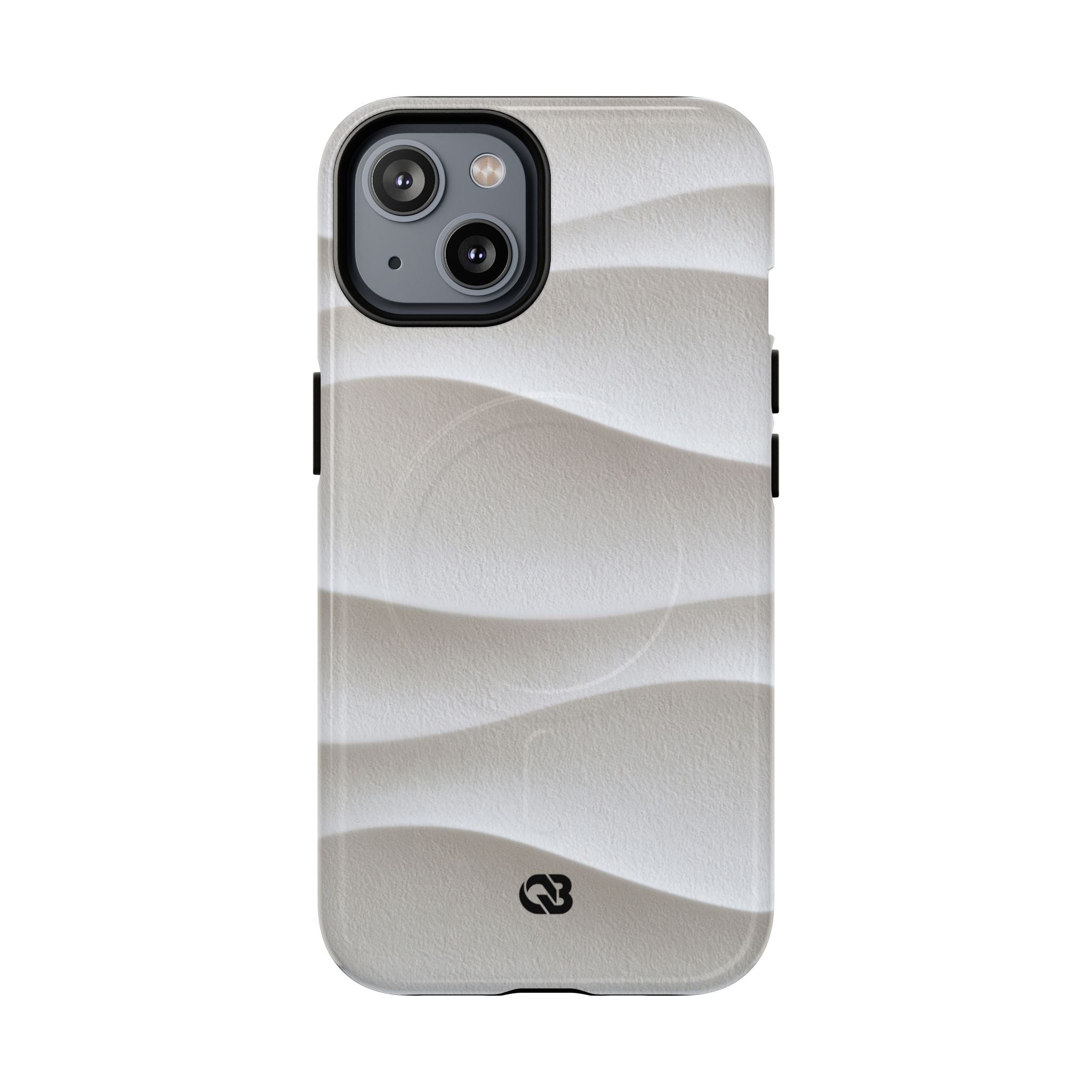 White Tough 2.0 Magsafe Phone Case for iPhone - Arctic Flow Ridges