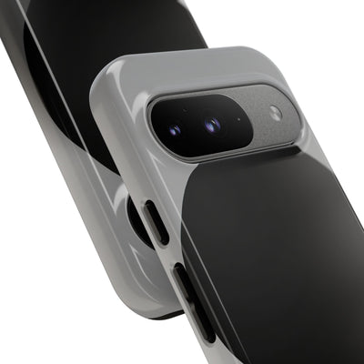 Grey Tough Phone Case for Google Pixel - Matte Onyx Sphere