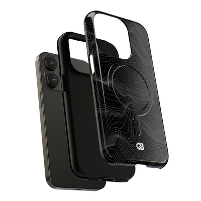 Obsidian Contour Elevation · Tough 2.0 Magnetic Phone Case for iPhone · Black
