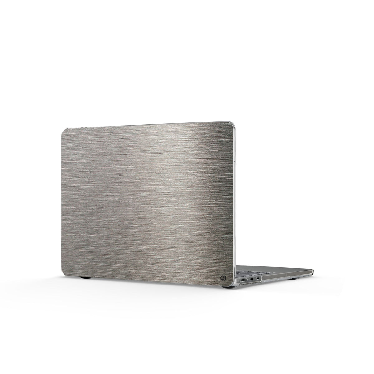 Brushed Silver Alloy · Clear Hard Case for MacBook · Silver