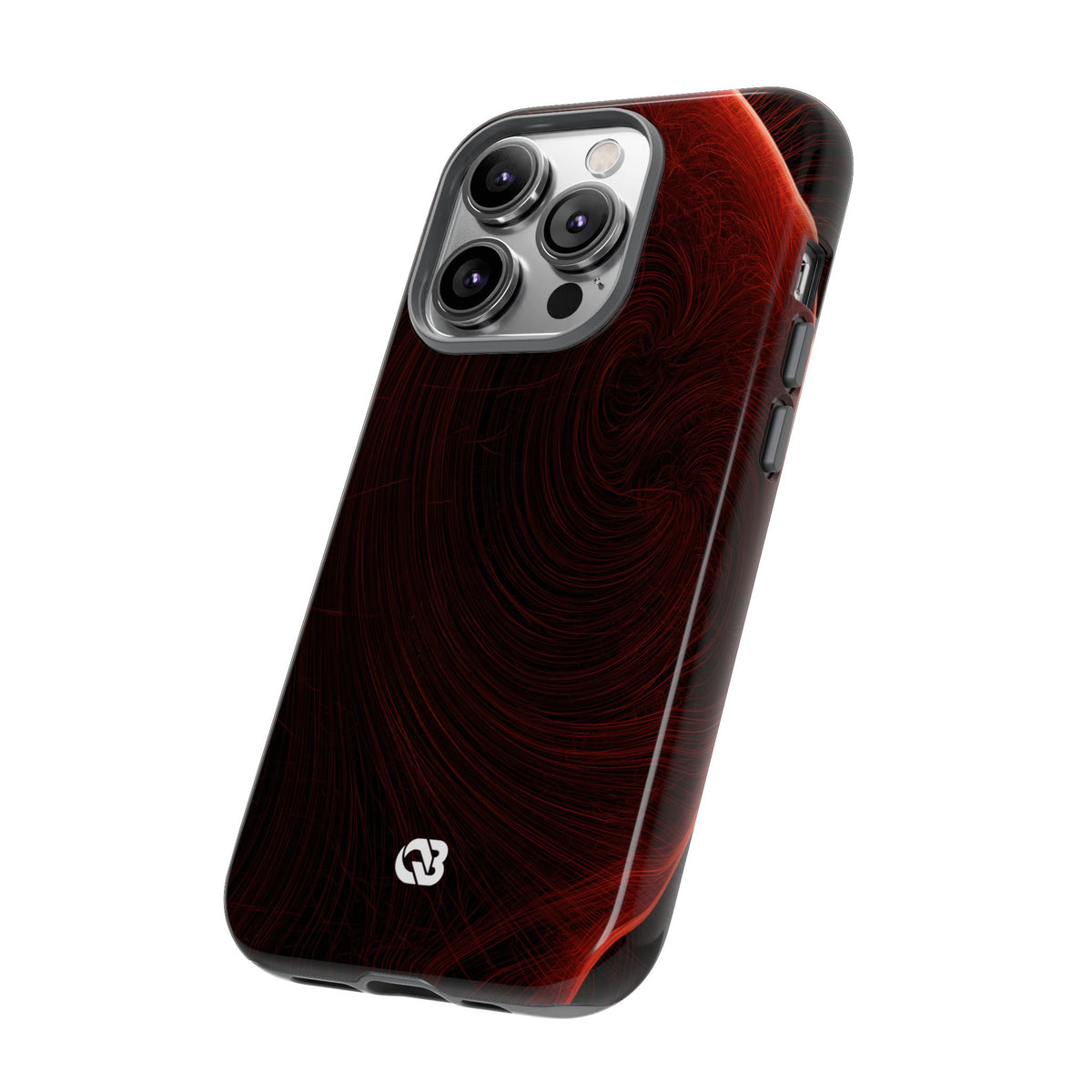 Crimson Solar Horizon · Tough Phone Case for iPhone · Red