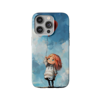 Crimson Heart Sky · Soft Coque de téléphone pour iPhone