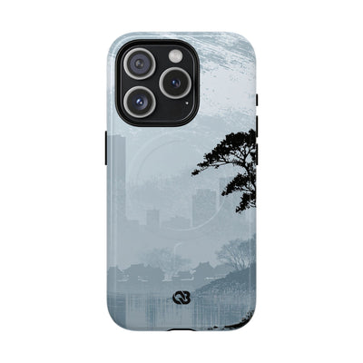 Grey Tough 2.0 Magsafe Phone Case for iPhone - Steel Slate Zen