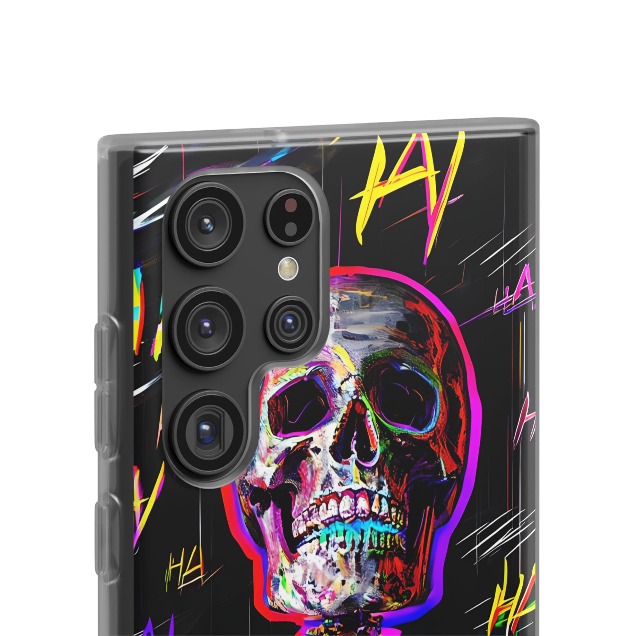 Neon Glitch Skeleton · Soft Handyhülle für Samsung
