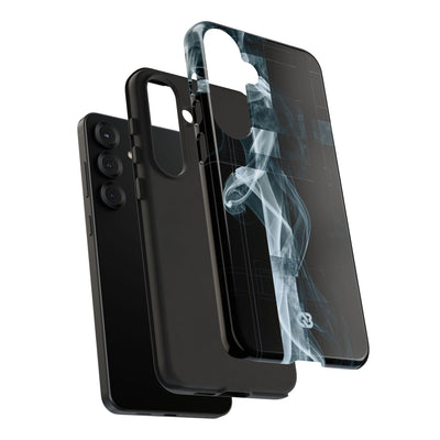 Black Tough Phone Case for Samsung - Arctic Vapor Grid