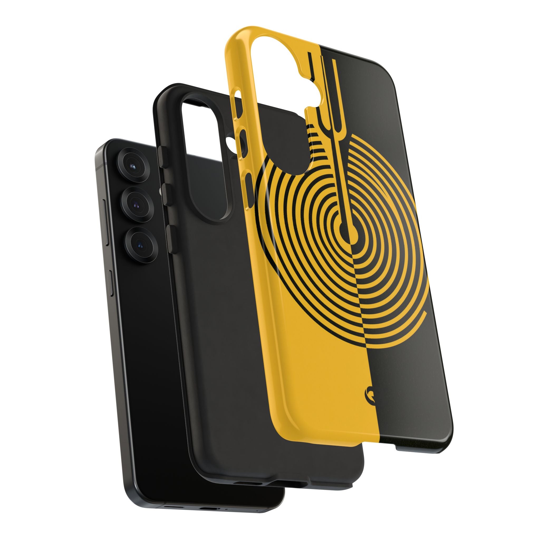Yellow Tough Phone Case for Samsung - Voltage Sector Pulse